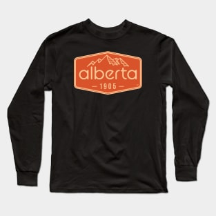 Alberta Badge (orange) Long Sleeve T-Shirt